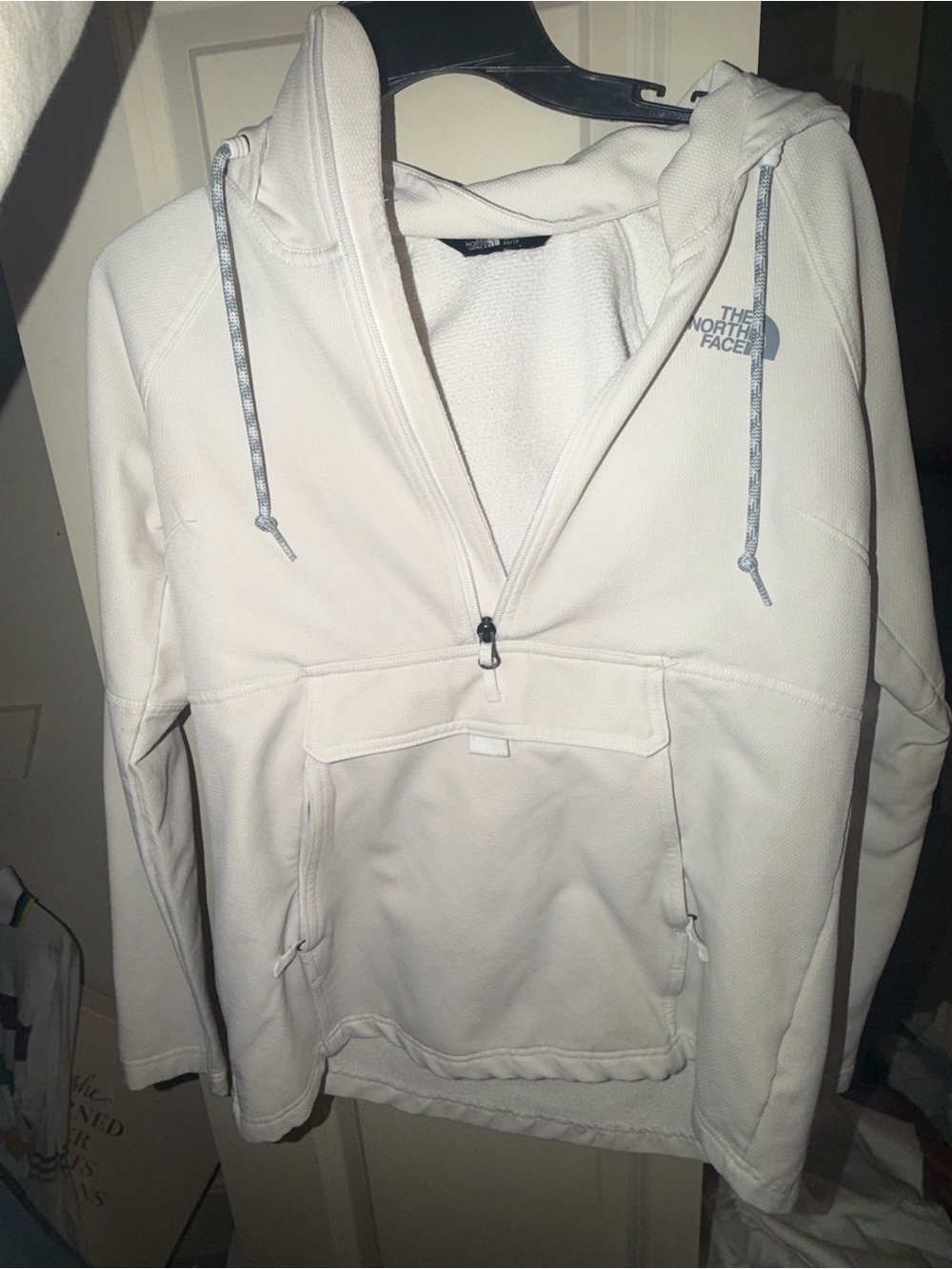 The North Face Women's Cream Half-Zip Utility Hoodie